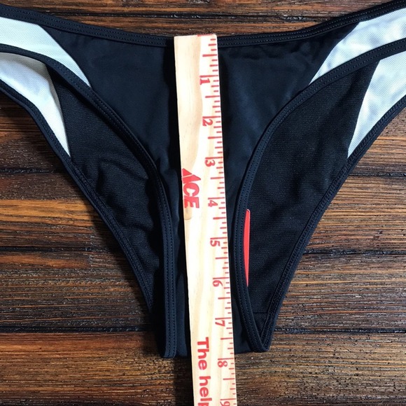 River Island Resort Swim Bottom Black Mesh Size 8 NEW NWT Bikini Beach Cruise - Picture 9 of 9
